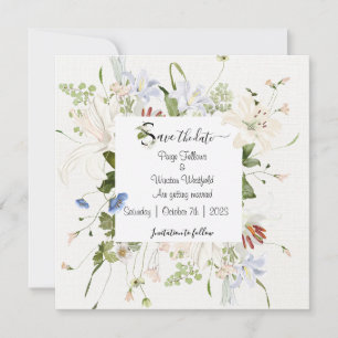 Lichtfloraal bespaart de datum kaart