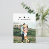 Lichtfoto | Aankondiging Verloving | BRIEFKAART (Staand voorkant)