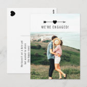 Lichtfoto | Aankondiging Verloving | BRIEFKAART (Voorkant / Achterkant)