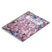 lichtfoto van elegante roze kerry blossom notitieboek (Linkerzijde)