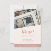 Lichtfoto van het Beach Weddenschap Bedankkaart (Voorkant)