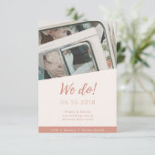 Lichtfoto van het Beach Weddenschap Bedankkaart (Staand voorkant)