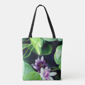 Lichtfotografie met roze water tote bag (Achterkant)