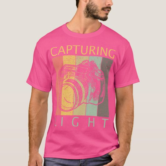 Lichtfotografie Shirt Retro Vintage Te (Voorkant)