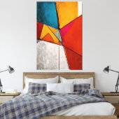 Lichtfragmenten Canvas Afdruk (Insitu (Slaapkamer))