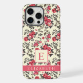 lichtgeel bloemrood rozenbloemen iPhone hoesje (Achterkant)