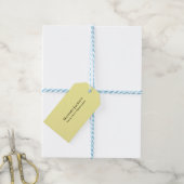 Lichtgeel Eenvoudig Elegant Professioneel Modern Cadeaulabel (Met Touw)