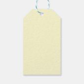 Lichtgeel Eenvoudig Elegant Professioneel Modern Cadeaulabel (Achterkant)