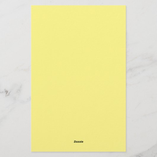 Lichtgeel Elegant Professioneel Modern Briefpapier (Achterkant)