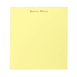 Lichtgeel Elegant Professioneel Modern Notitieblok