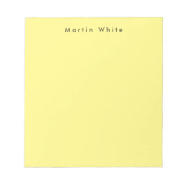 Lichtgeel Elegant Professioneel Modern Notitieblok