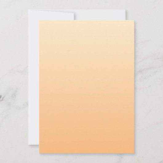 Lichtgeel en Oranje kleurverloop Kaart (Voorkant)