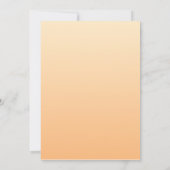 Lichtgeel en Oranje kleurverloop Kaart (Achterkant)
