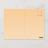 Lichtgeel en Oranje verloop Briefkaart (Achterkant)