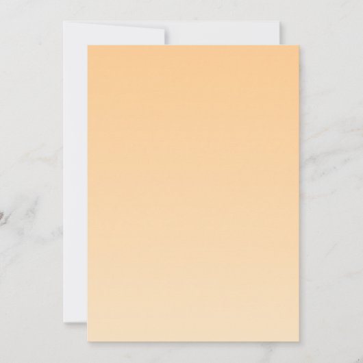 Lichtgeel en Oranje verloop Kaart (Voorkant)