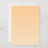 Lichtgeel en Oranje verloop Kaart (Achterkant)
