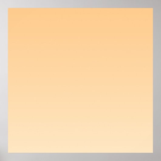 Lichtgeel en Oranje verloop Poster (Voorkant)