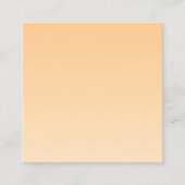 Lichtgeel en Oranje verloop Vierkante Visitekaartje (Voorkant)