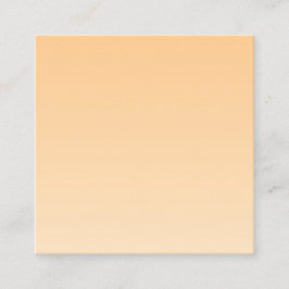 Lichtgeel en Oranje verloop Vierkante Visitekaartje
