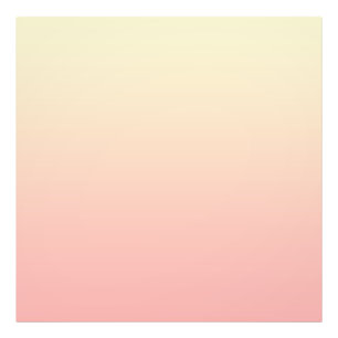 Lichtgeel en Roze Gradiënt Foto Afdruk