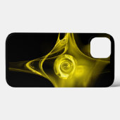 LICHTGEEL FRACTALE ROOS Case-Mate iPhone CASE (Achterkant (horizontaal))