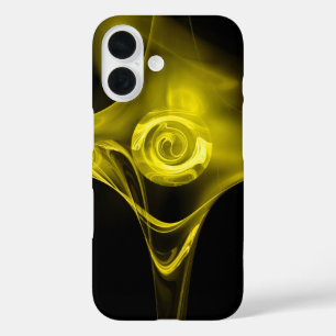 LICHTGEEL FRACTALE ROOS iPhone 16 HOESJE