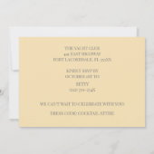 Lichtgeel goud 60ste verjaardag champagne kaart (Achterkant)