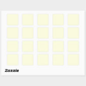 Lichtgeel Vierkante Sticker (Vel)