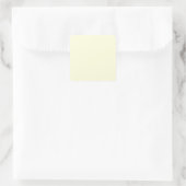Lichtgeel Vierkante Sticker (Tas)
