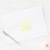 Lichtgeel Vierkante Sticker (Envelop)