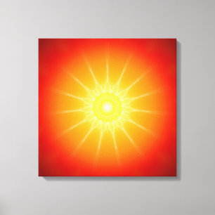 Lichtgeest van Mandala Canvas Afdruk