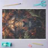 Lichtgekleurde Abstracte leeuw decoupage Tissuepapier (Craft)