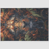 Lichtgekleurde Abstracte leeuw decoupage Tissuepapier (Voorkant)