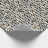 Lichtgekleurde bakstenen muur cadeaupapier (Hoek)