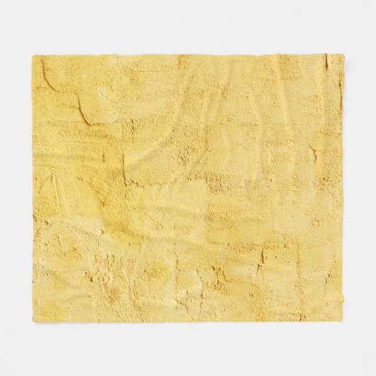 lichtgele abstracte getextureerde pleister op de w fleece deken (Voorkant (Horizontaal))