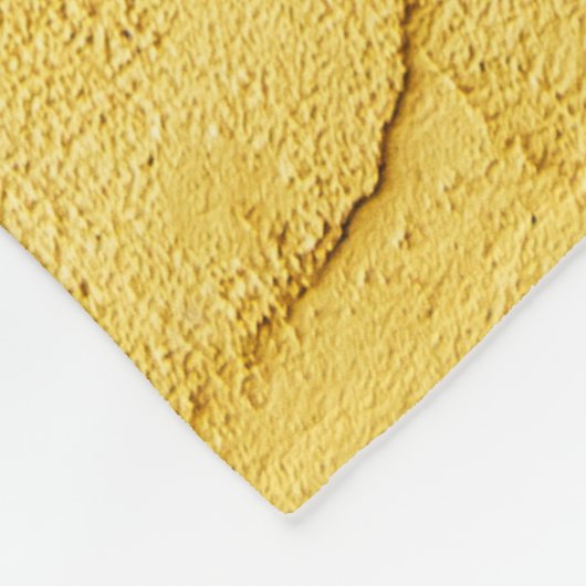 lichtgele abstracte getextureerde pleister op de w fleece deken (Hoek)