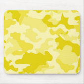 Lichtgele Camo Mousepad Muismat (Voorkant)
