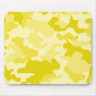 Lichtgele Camo Mousepad Muismat
