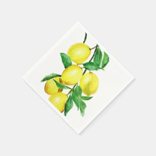 lichtgele citroen servetten (Hoek)