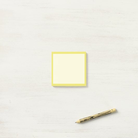 Lichtgele effen post-it® notes (Op bureau)