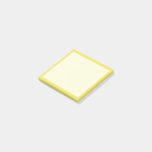 Lichtgele effen post-it® notes (Schuin)
