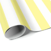 Lichtgele en witte strepen cadeaupapier (Rol Hoek)