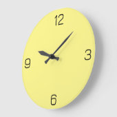 Lichtgele FFF888 Kleur met voeg een Naam optie Grote Klok (Hoek)