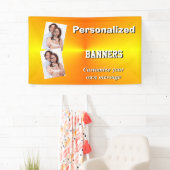 Lichtgele fotosjabloon spandoek (Insitu)