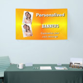 Lichtgele fotosjabloon spandoek (Beurs)