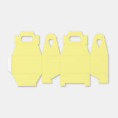 Lichtgele, gelige Tan Favor Box Bedankdoosjes (Uitgevouwen)