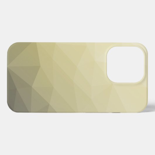 Lichtgele grijze maaswijdte Monogram iPhone Hoesje (Achterkant horizontaal)