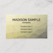 Lichtgele grijze maaswijdte Monogram Visitekaartje (Voorkant)