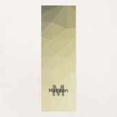 Lichtgele grijze maaswijdte Monogram Yogamat (Voorkant)