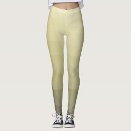 Lichtgele grijze ombaardgaas patroon leggings